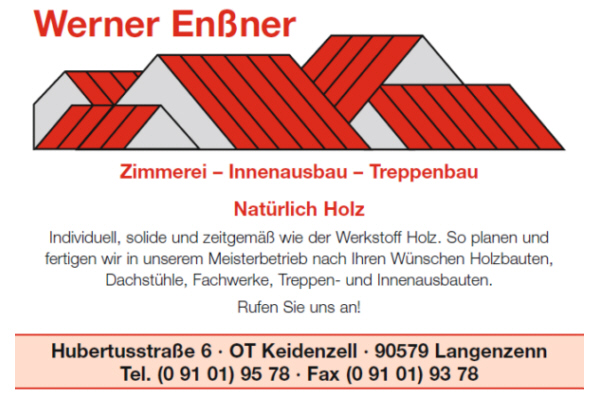 Sponsor Zimmerei Werner Enssner